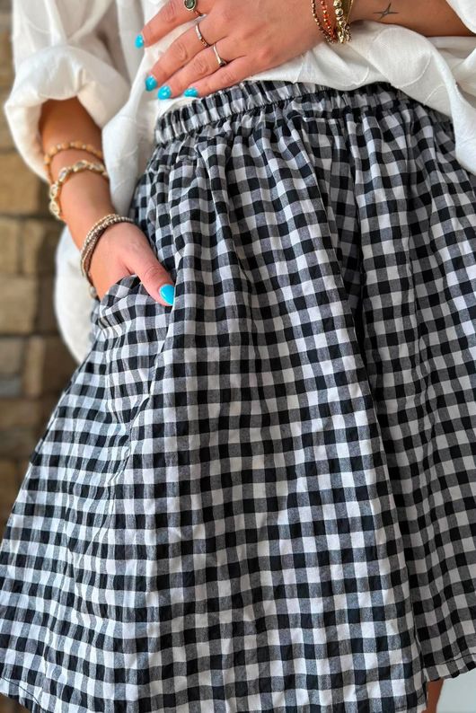 Nonni Gingham City Short Black